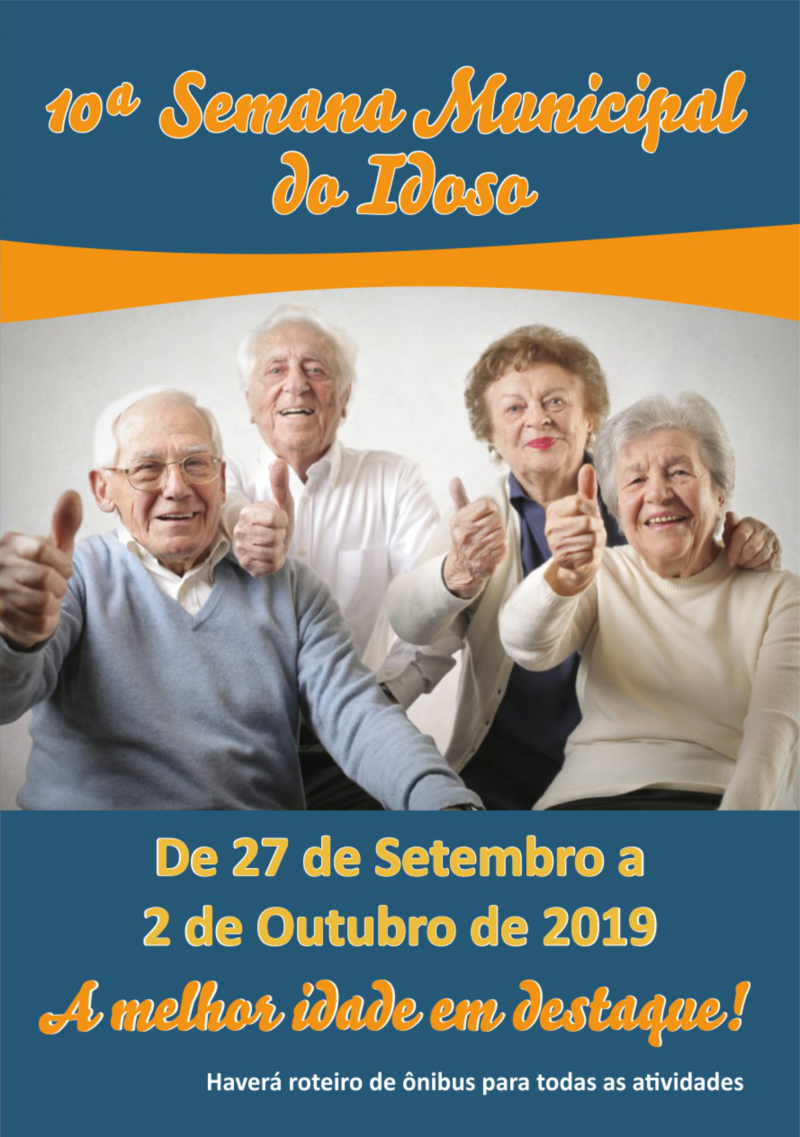 Governo Municipal realizará Semana Municipal do Idoso